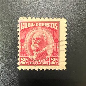 1954 Cuba-Correos 2¢ Máximo Gómez Red Stamp mint condition